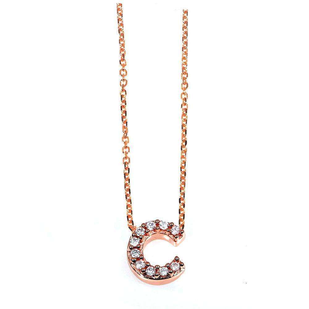 Kobelli Small A-Z Letter Diamond Pendant Gold 61788/C