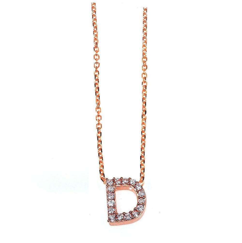 Kobelli Small A-Z Letter Diamond Pendant Gold 61788/D