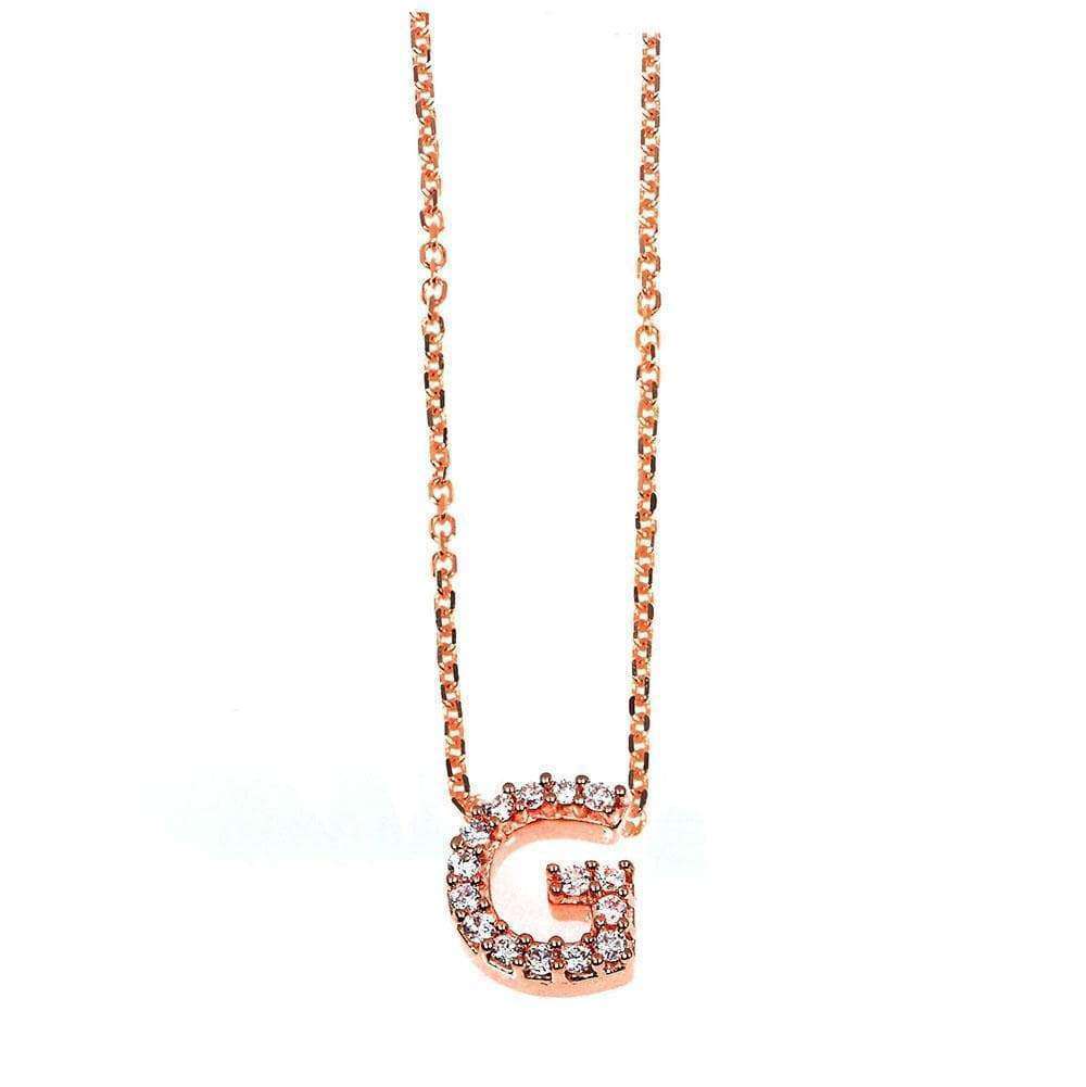 Kobelli Small A-Z Letter Diamond Pendant Gold 61788/G