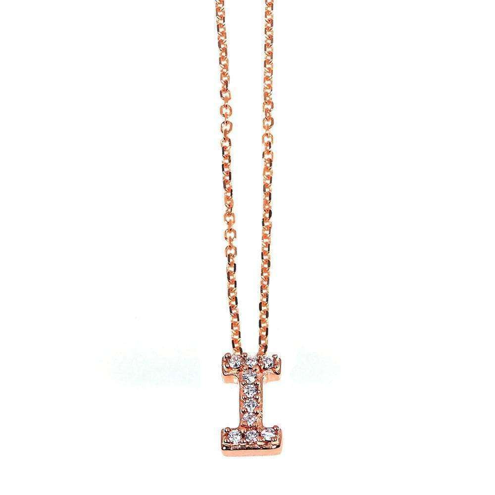 Kobelli Small A-Z Letter Diamond Pendant Gold 61788/I