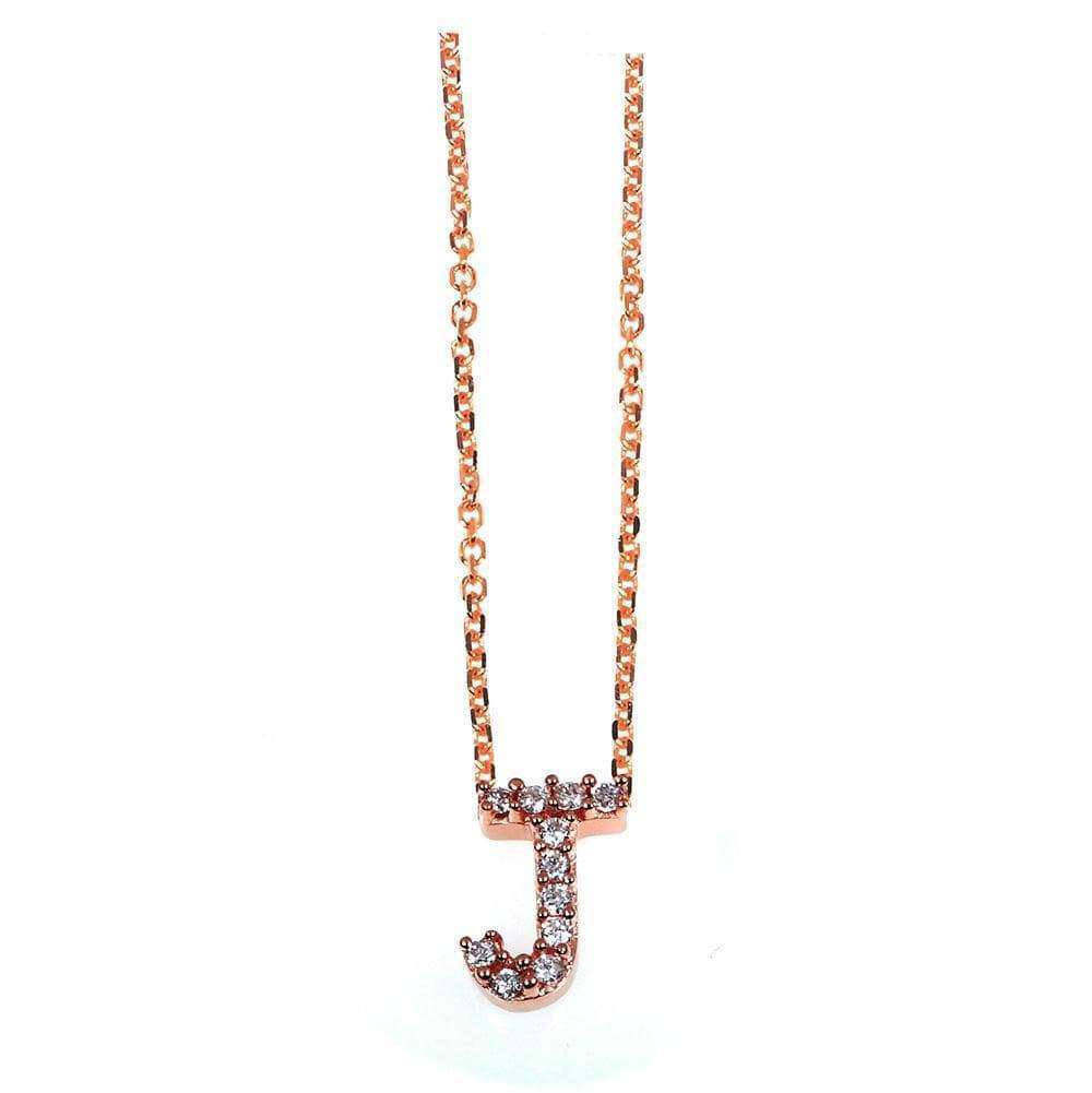 Kobelli Small A-Z Letter Diamond Pendant Gold 61788/J