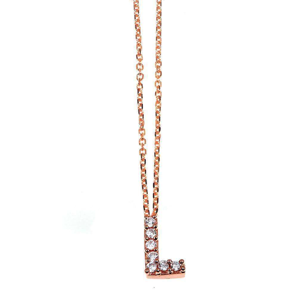 Kobelli Small A-Z Letter Diamond Pendant Gold 61788/L
