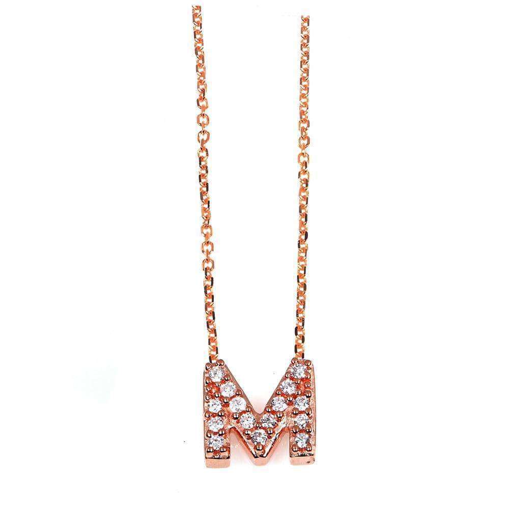 Kobelli Small A-Z Letter Diamond Pendant Gold 61788/M