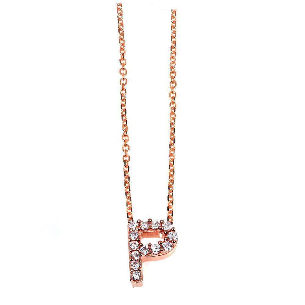 Kobelli Small A-Z Letter Diamond Pendant Gold 61788/P
