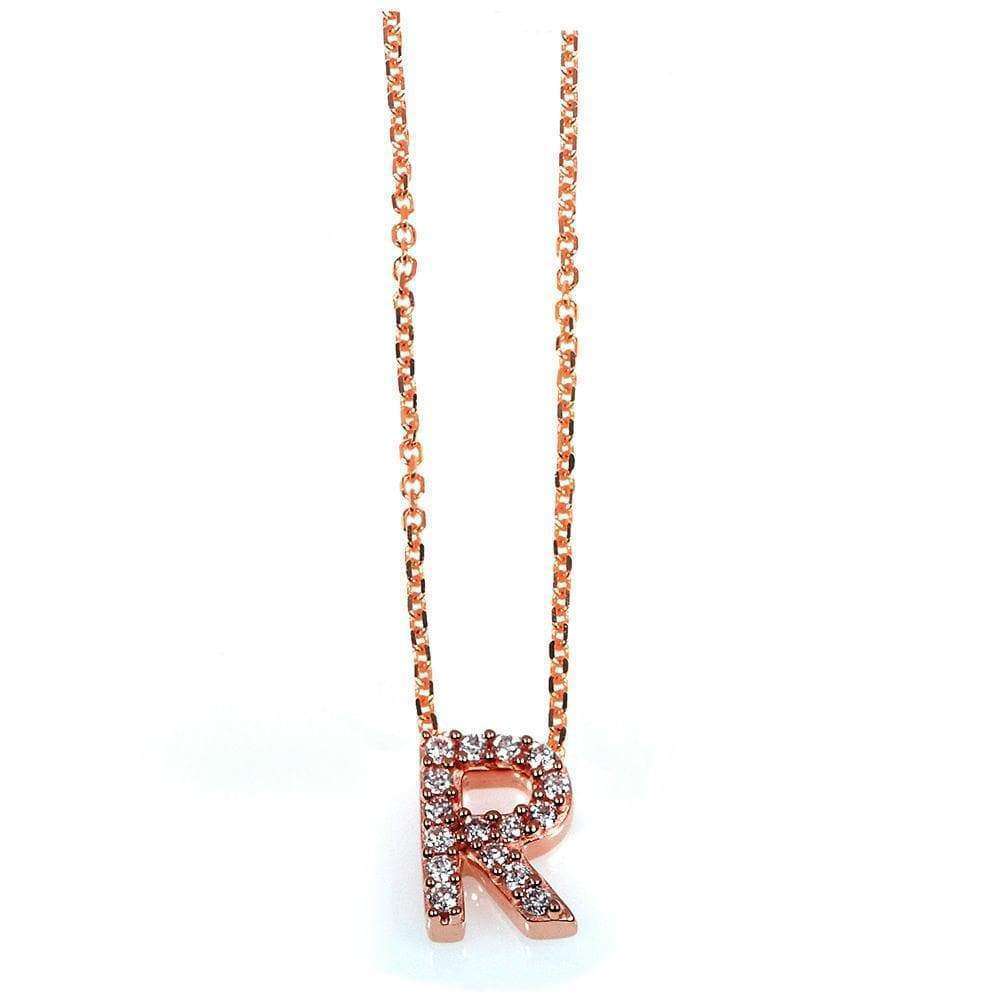 Kobelli Small A-Z Letter Diamond Pendant Gold 61788/R