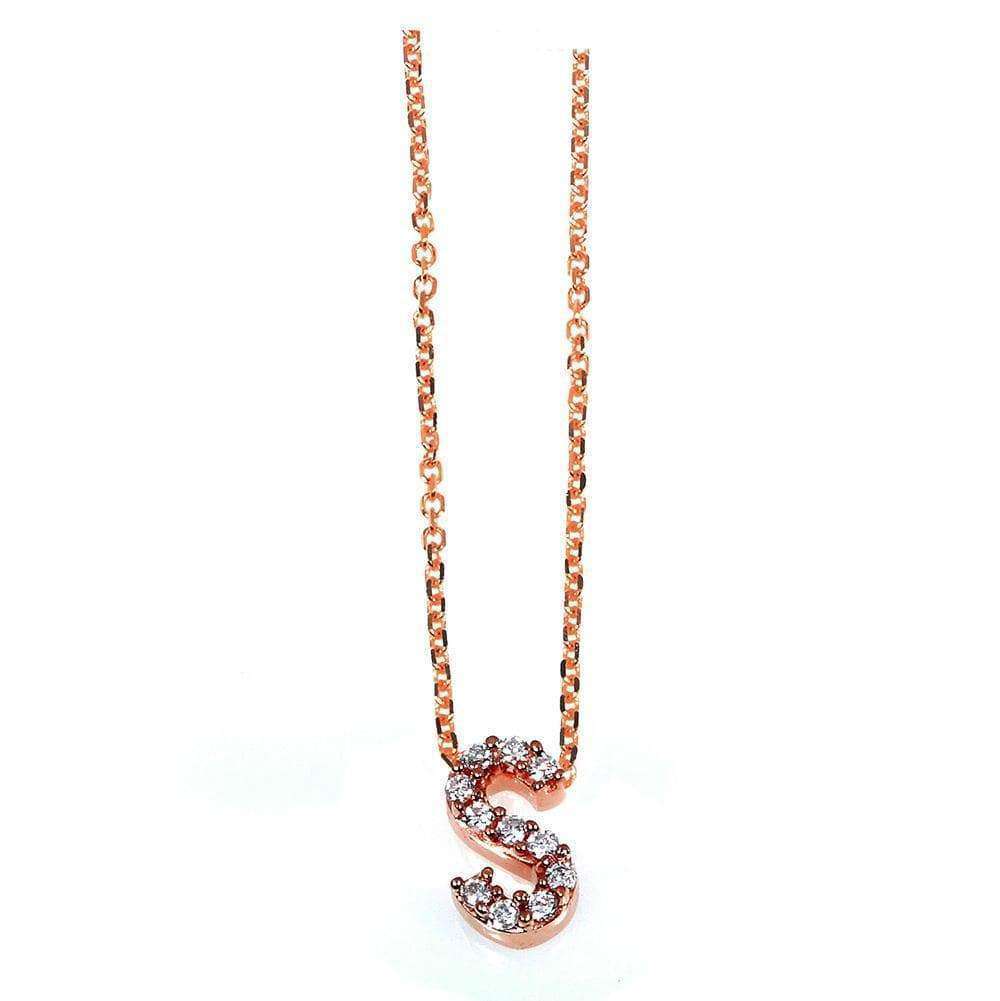 Kobelli Small A-Z Letter Diamond Pendant Gold 61788/S