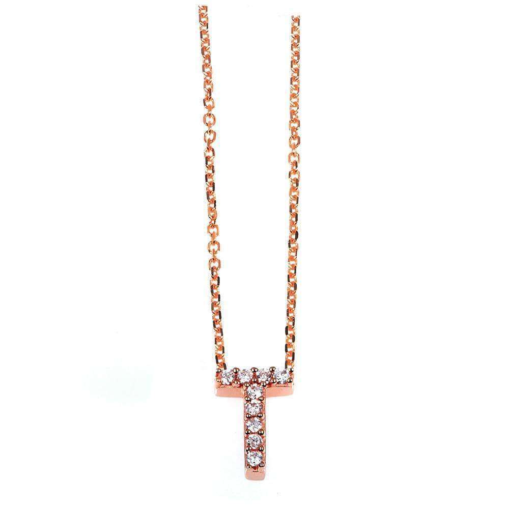 Kobelli Small A-Z Letter Diamond Pendant Gold 61788/T