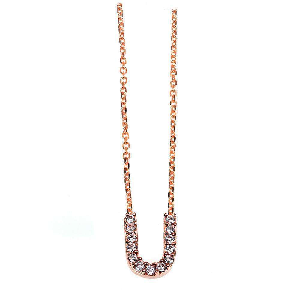 Kobelli Small A-Z Letter Diamond Pendant Gold 61788/U