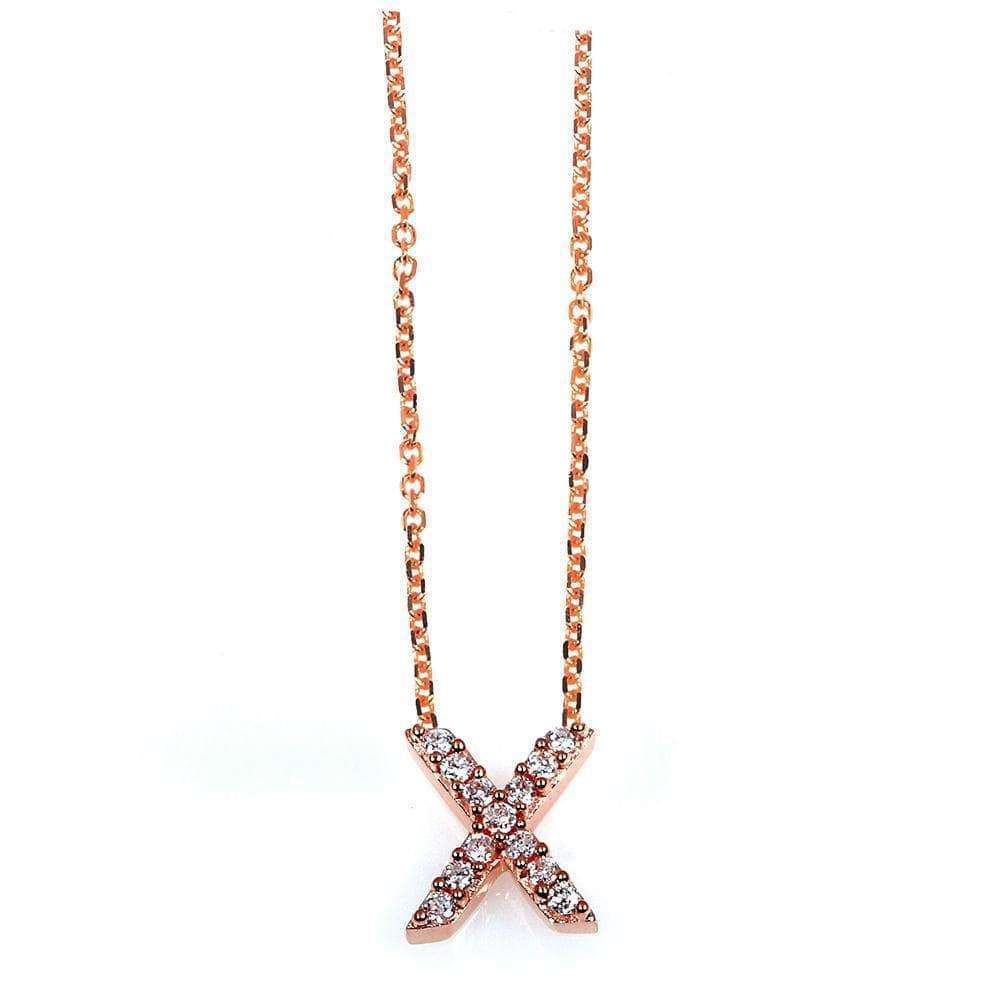 Kobelli Small A-Z Letter Diamond Pendant Gold 61788/X