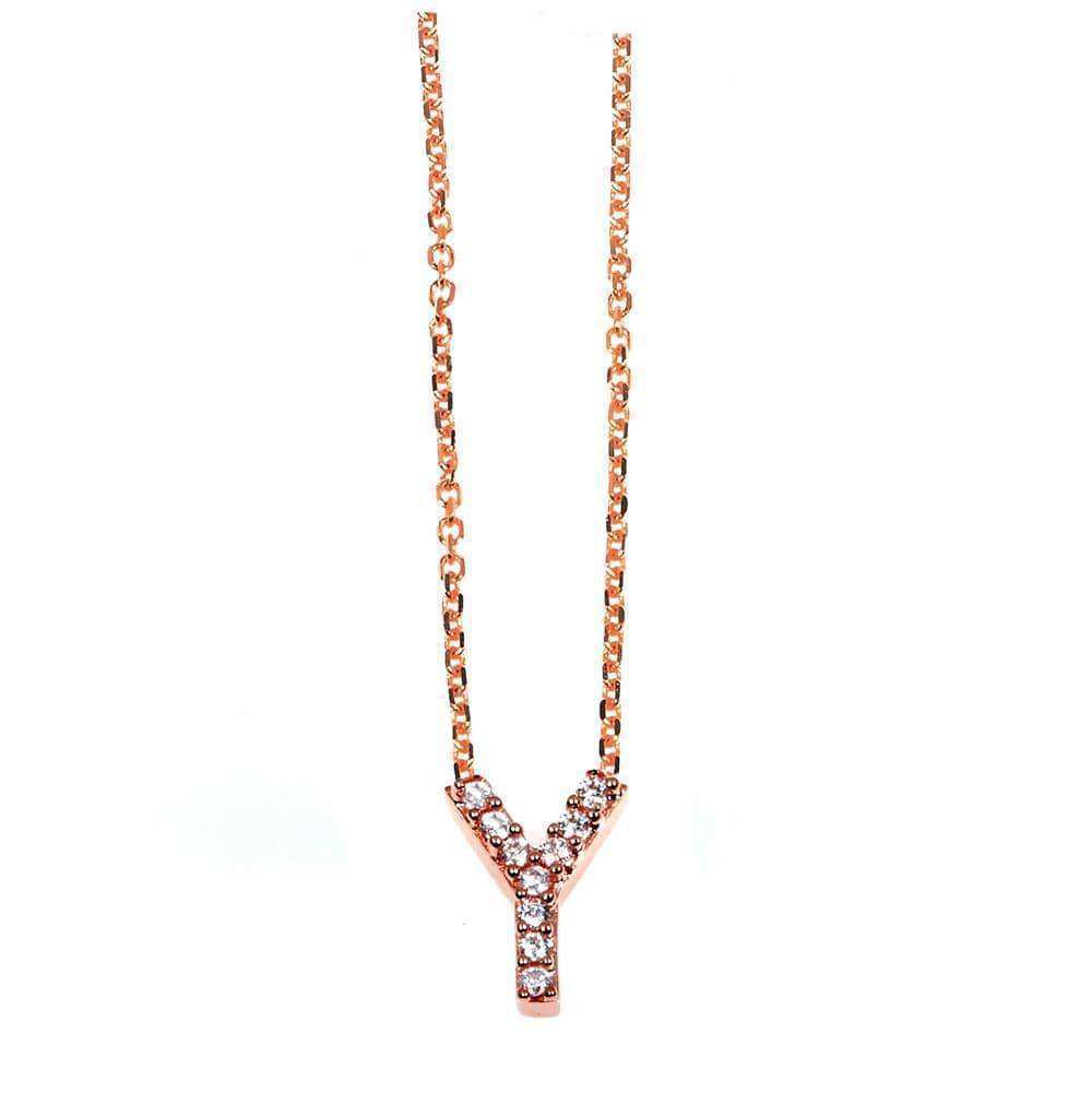 Kobelli Small A-Z Letter Diamond Pendant Gold 61788/Y