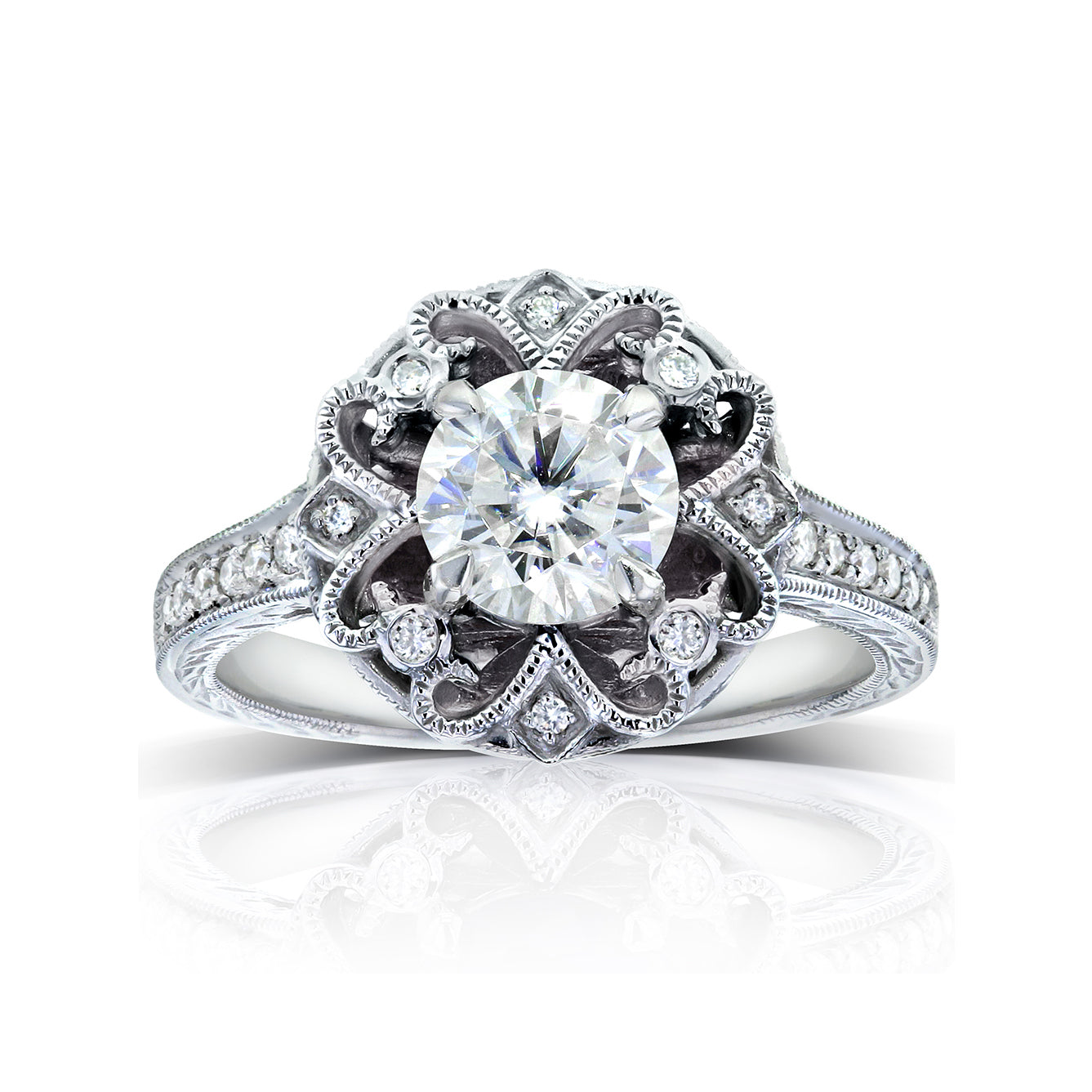 1.18 Carat Natural Diamond Roze Ring