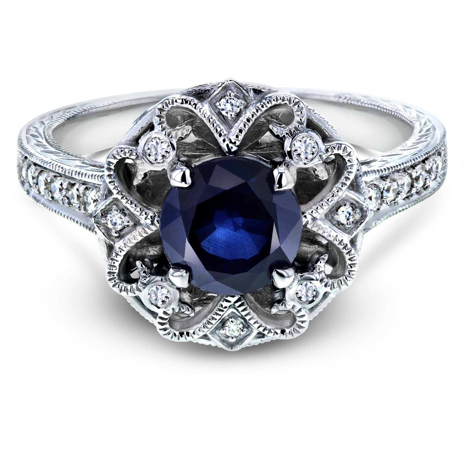 6.5mm Sapphire Roze Ring