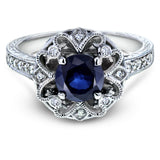 Sapphire Antique Embellished Ring