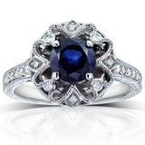 Sapphire Antique Embellished Ring