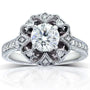 Kobelli Antique Round-cut Diamond Vintage Style Engagement Ring 1 1/5 Carat (ctw) in 14k Gold