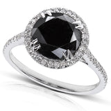 halo Diamante Negro 3-3/4 ct.tw