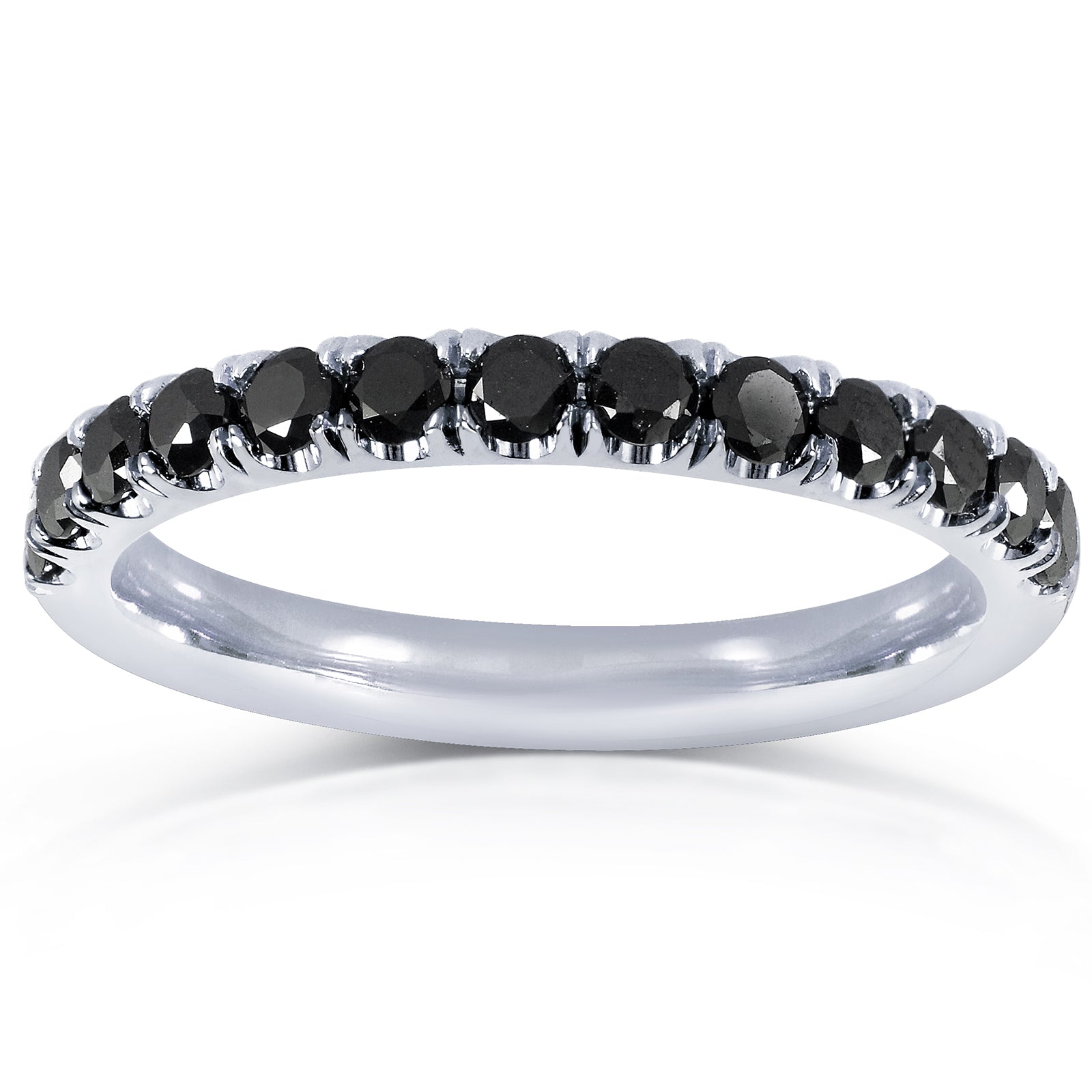 0.5 Carat Black Diamond Flame Pavé Lyon Ring