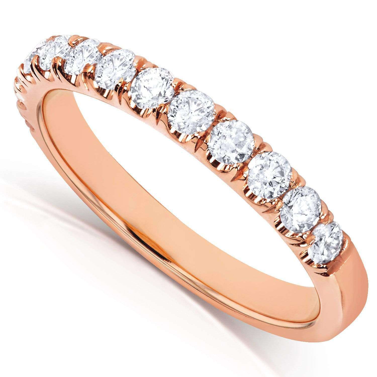 Kobelli French Pave Comfort Fit Platinum