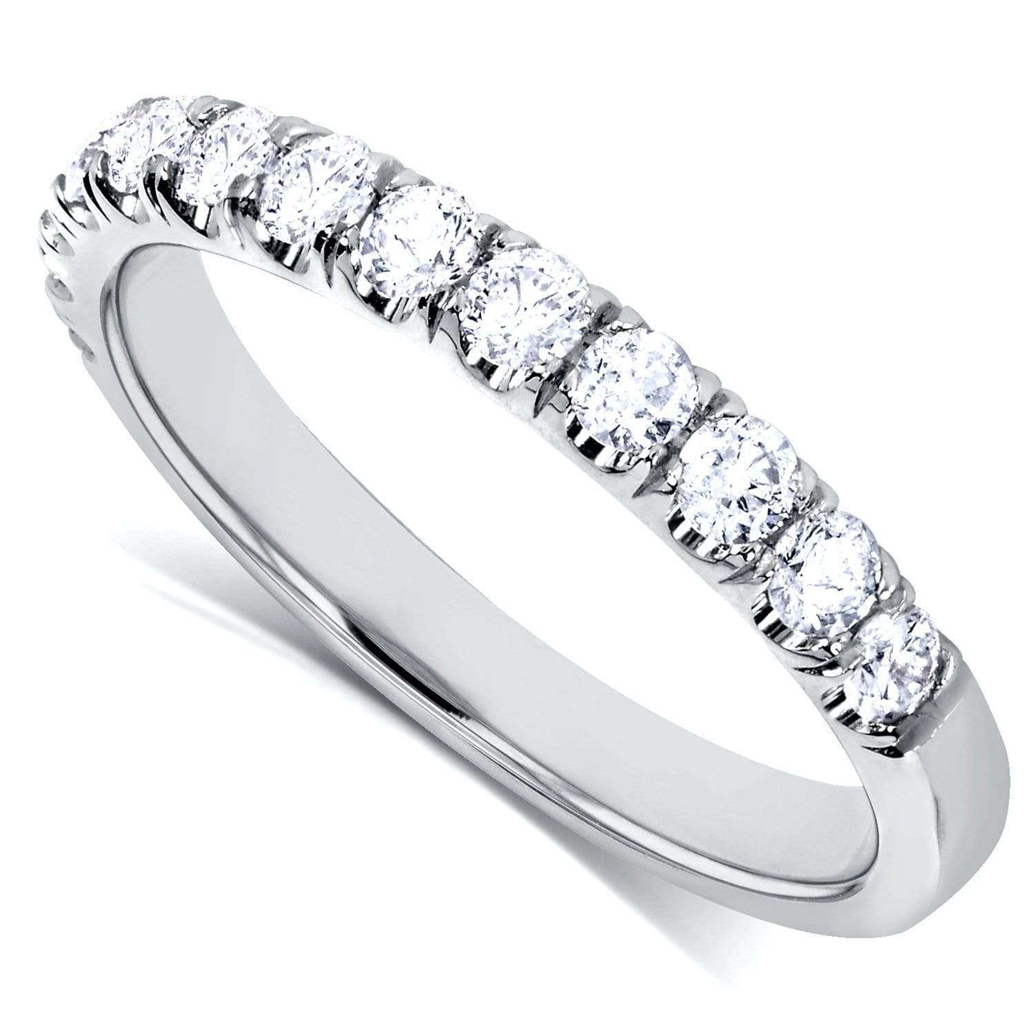 Kobelli French Pave Comfort Fit Platinum