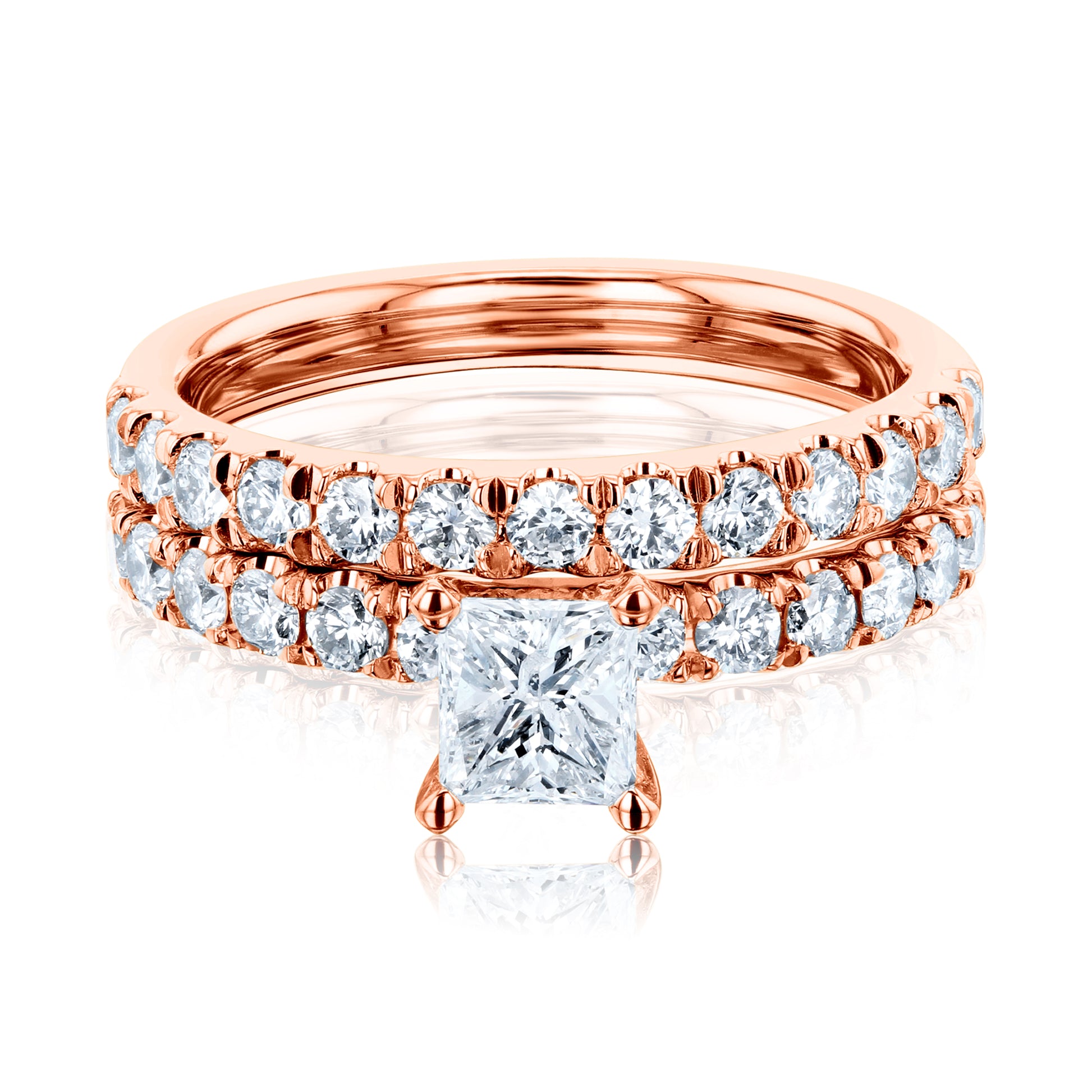 1.5 Carat Natural Diamond Lyon Bridal Set