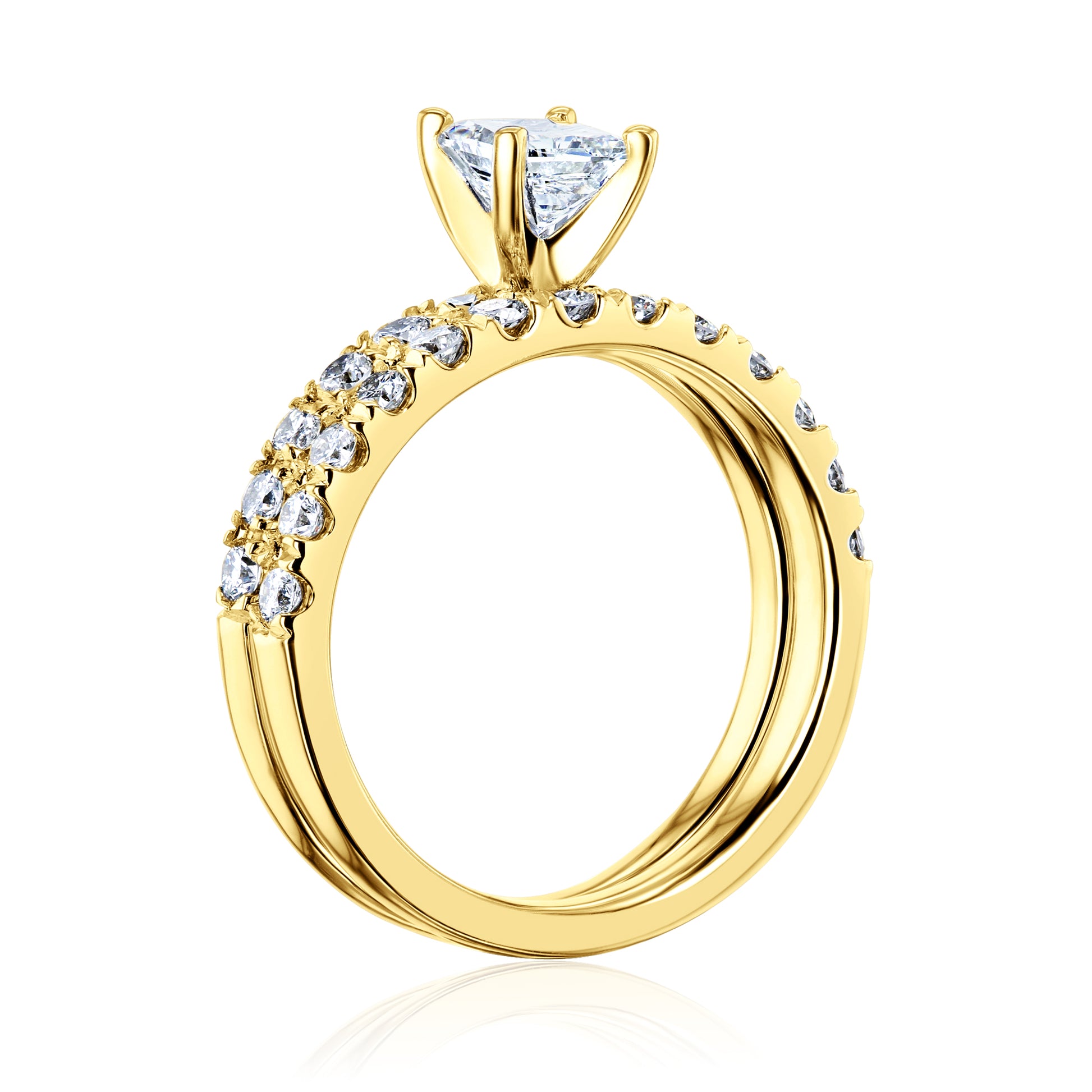 1.5 Carat Natural Diamond Lyon Bridal Set