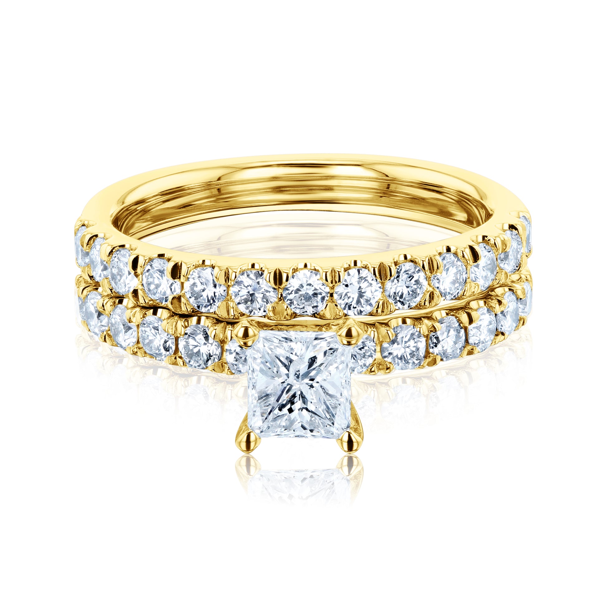 1.5 Carat Natural Diamond Lyon Bridal Set