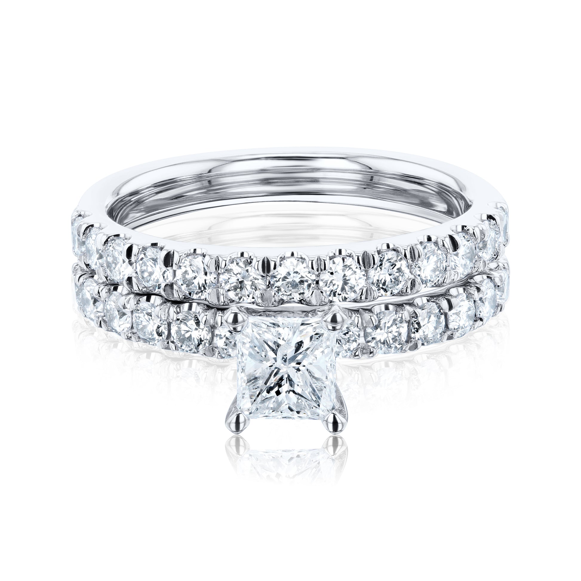1.5 Carat Natural Diamond Lyon Bridal Set