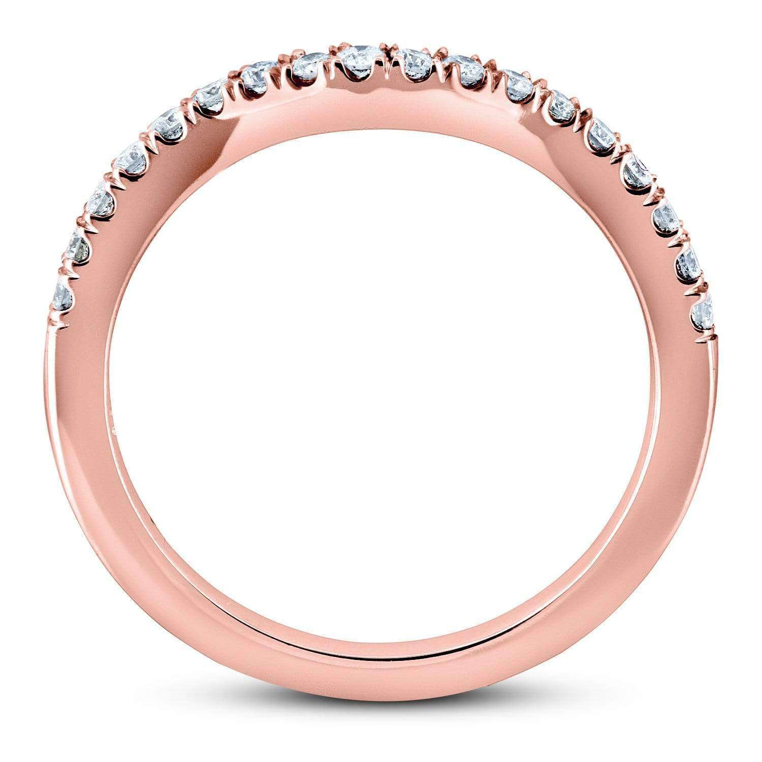 Kobelli Lab Grown Diamond Women's Curved Wedding Band 1/5 CTW 14k Gold (DEF/VS)