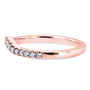 Kobelli Lab Grown Diamond Women's Curved Wedding Band 1/5 CTW 14k Gold (DEF/VS)