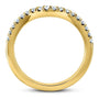 Kobelli Lab Grown Diamond Women's Curved Wedding Band 1/5 CTW 14k Gold (DEF/VS)