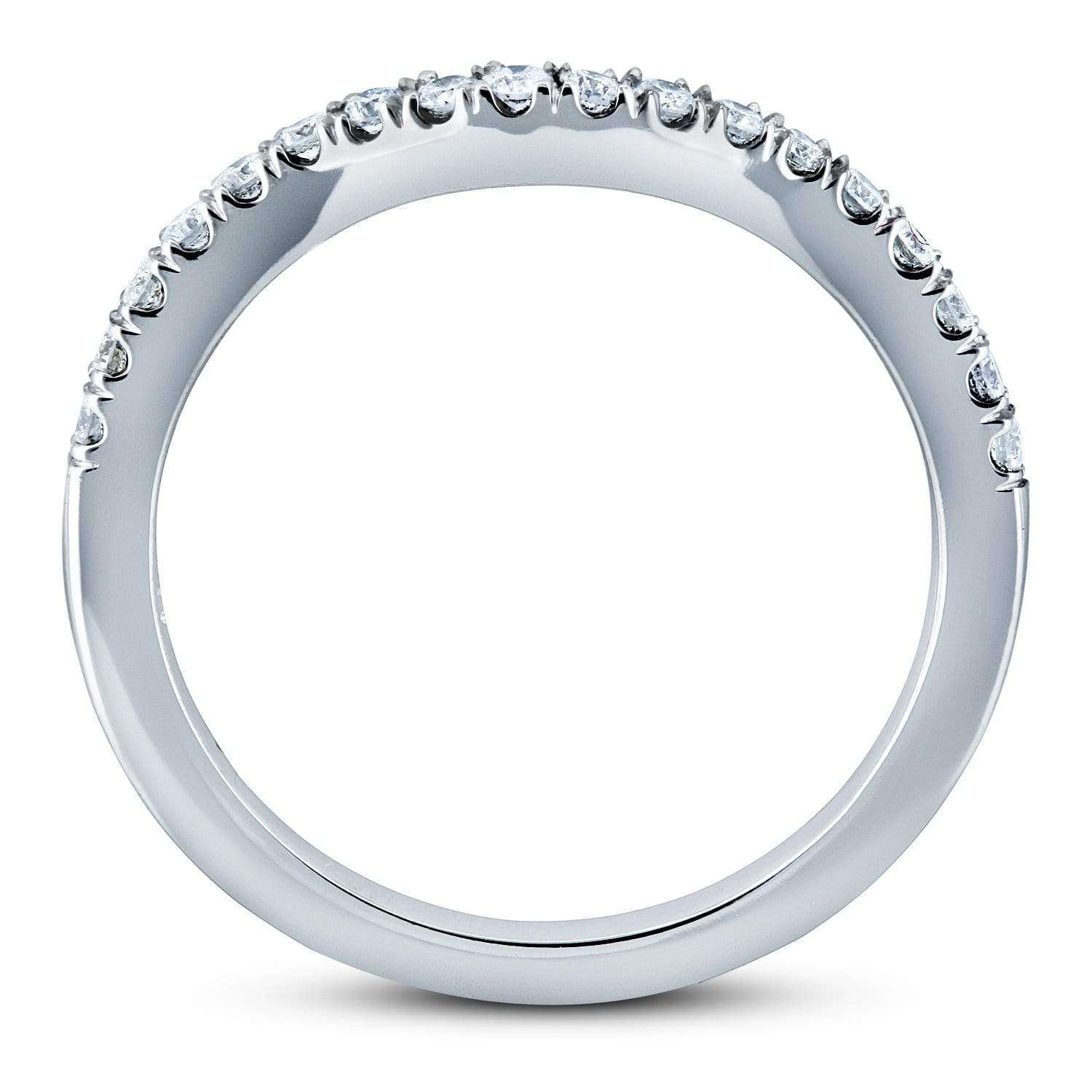 Kobelli Lab Grown Diamond Women's Curved Wedding Band 1/5 CTW 14k Gold (DEF/VS)