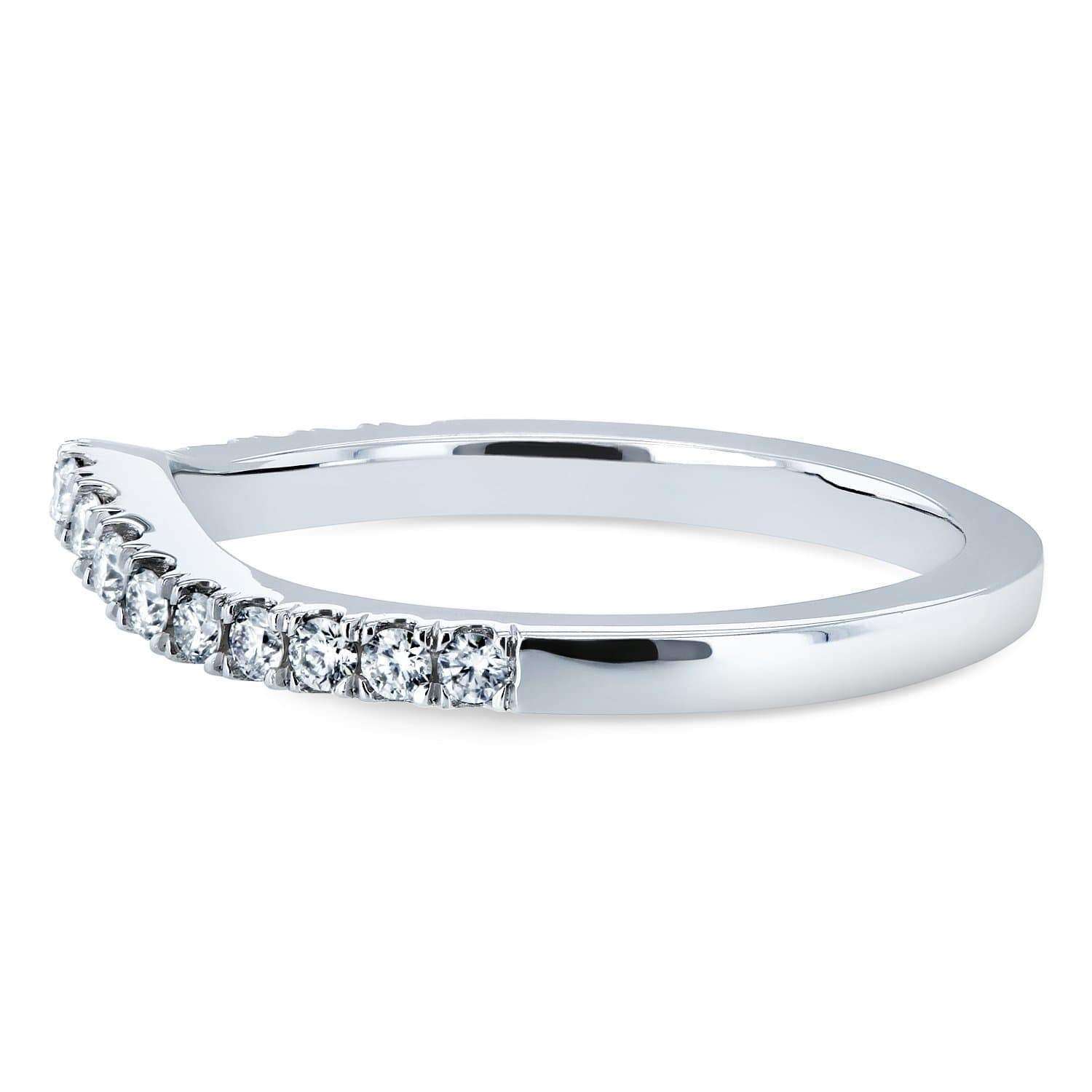 Kobelli Lab Grown Diamond Women's Curved Wedding Band 1/5 CTW 14k Gold (DEF/VS)