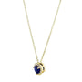 Kobelli Round Blue Sapphire and Diamond Necklace 4/5 Carat (ctw) in 14k Yellow Gold 61990RBS-Y
