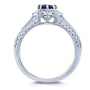 Kobelli Vintage Sapphire & Diamond Engagement Ring 1 Carat (ctw) in 14k White Gold