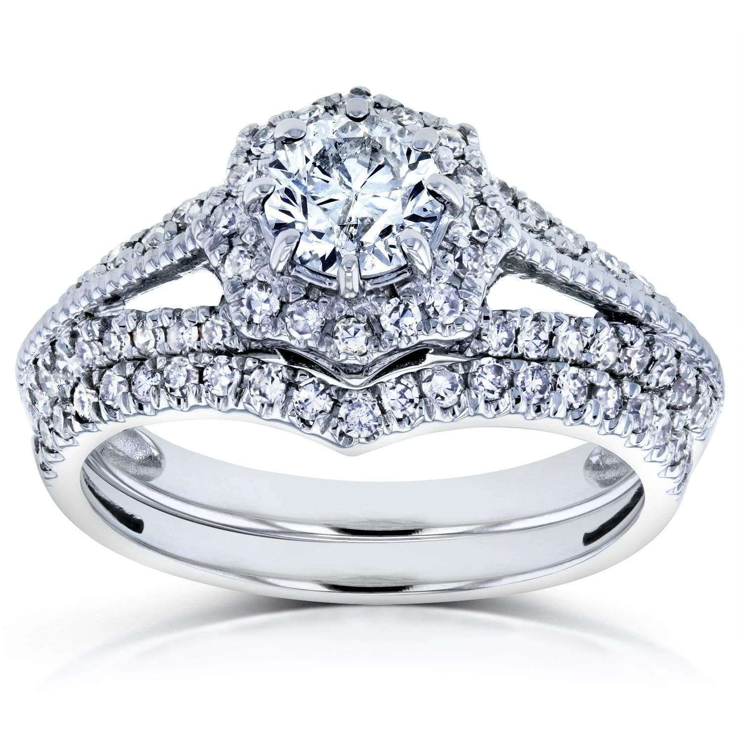 Vintage Star Halo Bridal Set