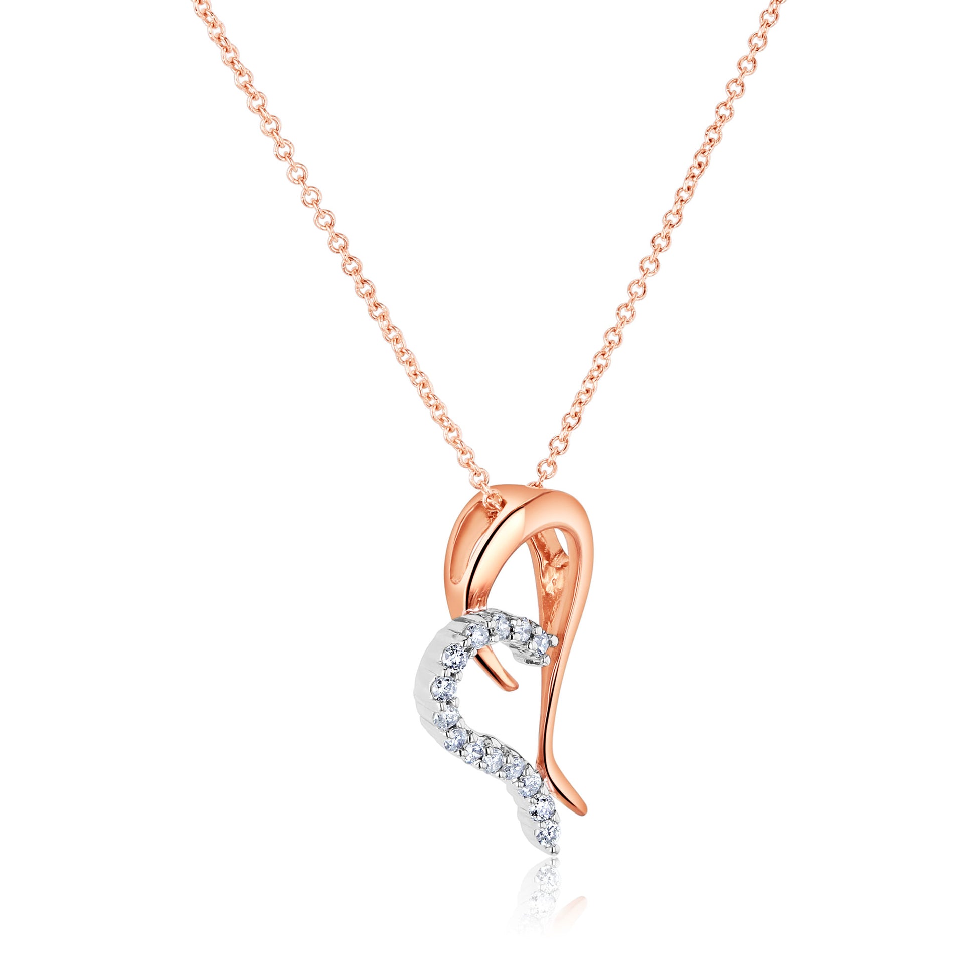 Natural Diamond Accent Heart BCA Necklace
