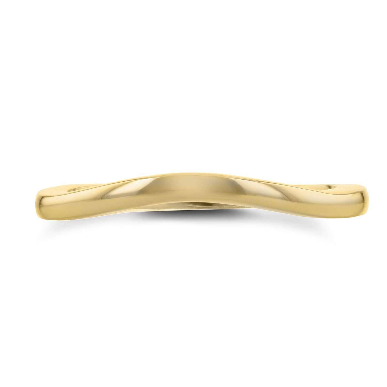 Kobelli Contour Wedding Band in 14k Yellow Gold