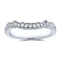 Kobelli 1/5 Carat TDW Diamond Milgrain Contour Wedding Ring in 14k White Gold