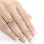 Kobelli 1/5 Carat TDW Diamond Milgrain Contour Wedding Ring in 14k White Gold
