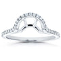 Kobelli Diamond Notched Basket Curve Wedding Band 1/4 CTW 14k White Gold