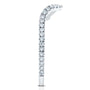 Kobelli Diamond Notched Basket Curve Wedding Band 1/4 CTW 14k White Gold