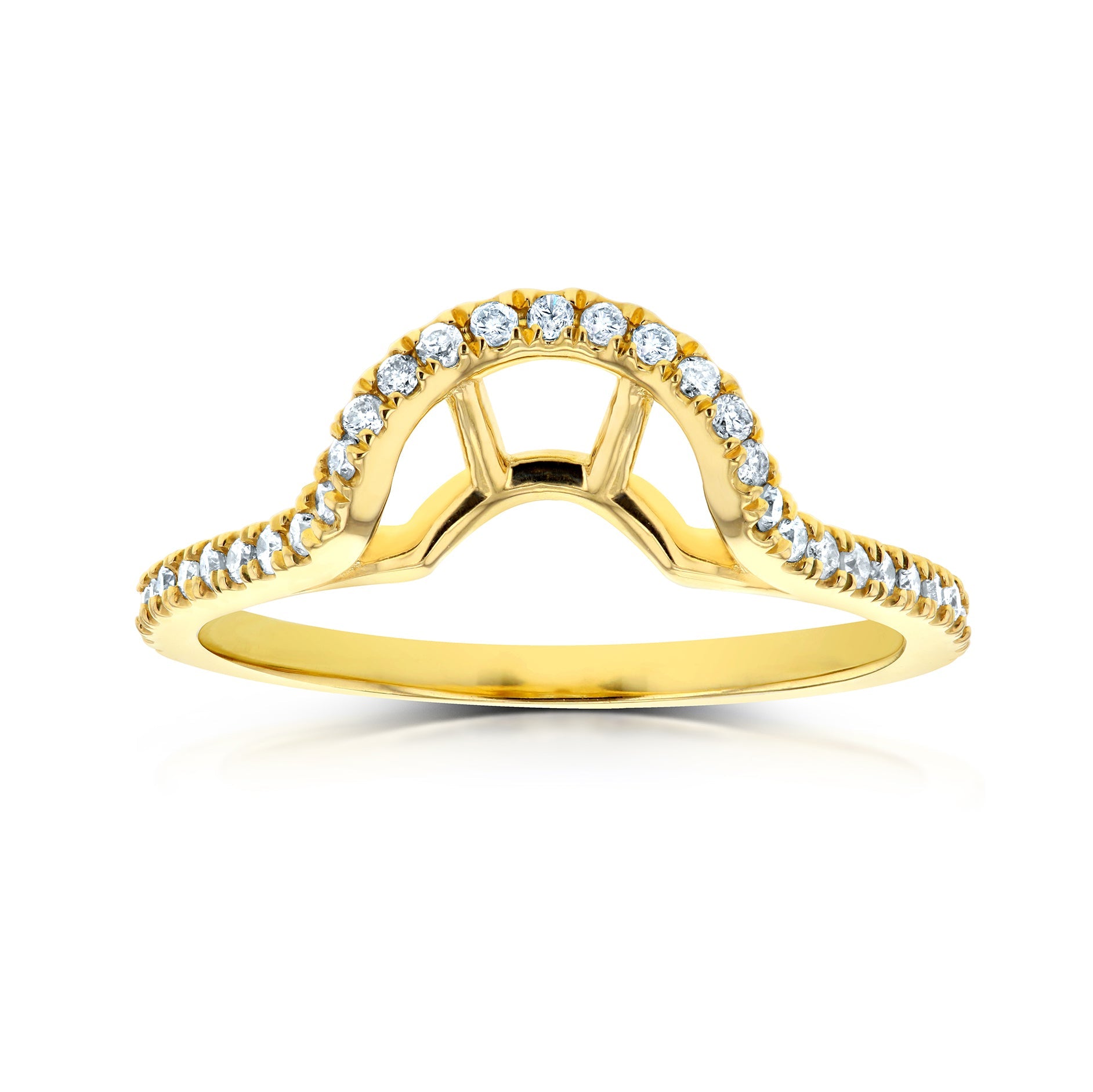 Natural Diamond Shadow Ring - 62059 Series
