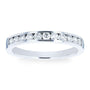 Kobelli Round Diamond Channel Set Wedding Band 1/3 CTW 18k White Gold