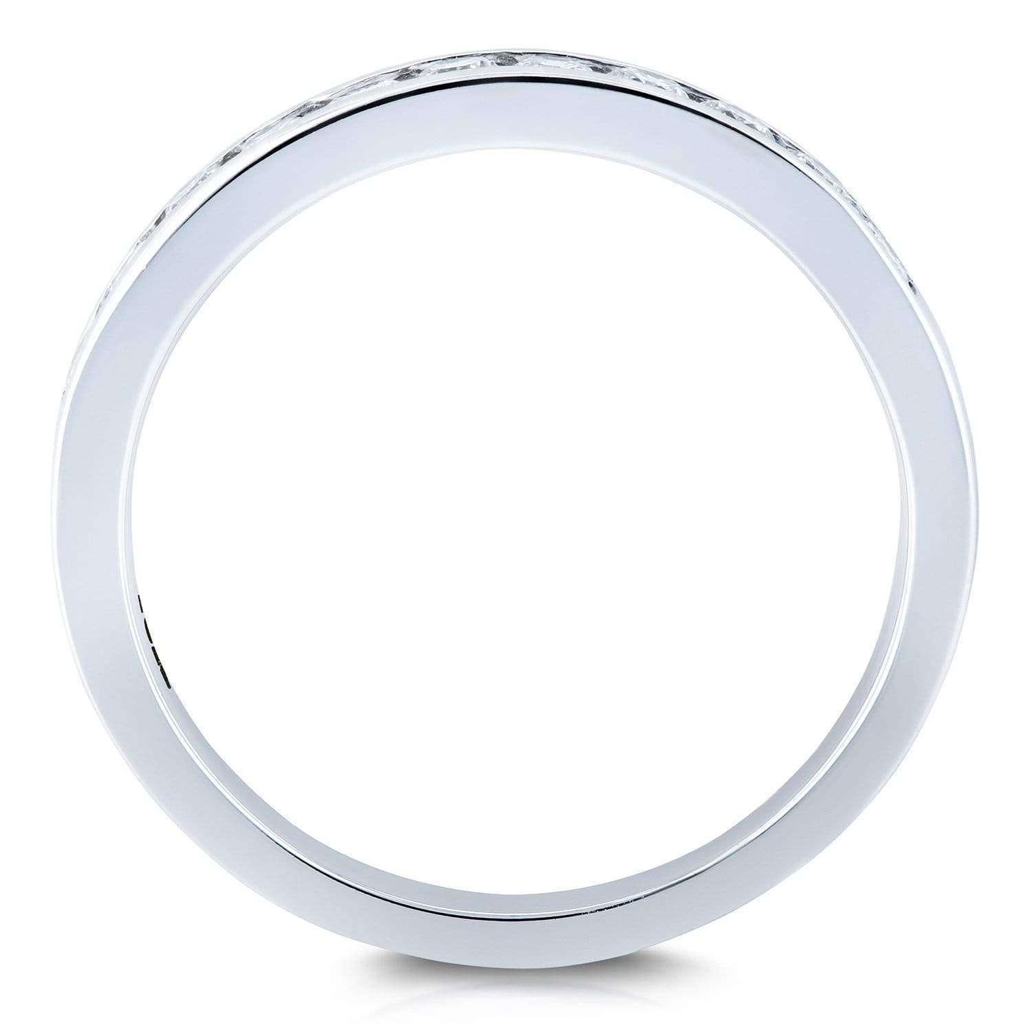 Kobelli Round Diamond Channel Set Wedding Band 1/3 CTW 18k White Gold