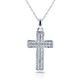 Kobelli PaveDiamond Cross Necklace 3/8 Carat (ctw) in 10k White Gold (18" Chain) 62133