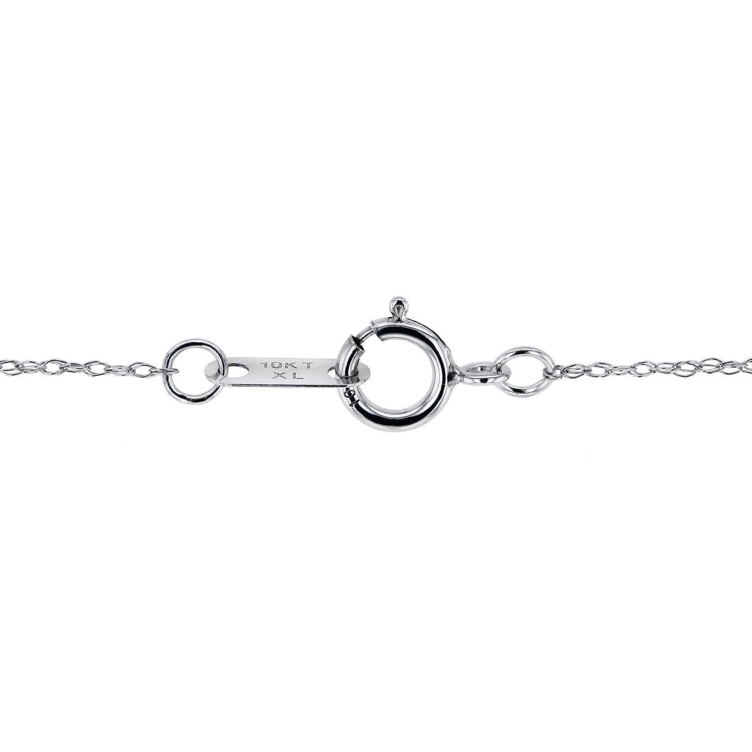 Kobelli PaveDiamond Cross Necklace 3/8 Carat (ctw) in 10k White Gold (18" Chain) 62133