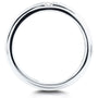 Kobelli Two-Stone Diamond Unisex Wedding Band 1/8 CTW in 14k White Gold