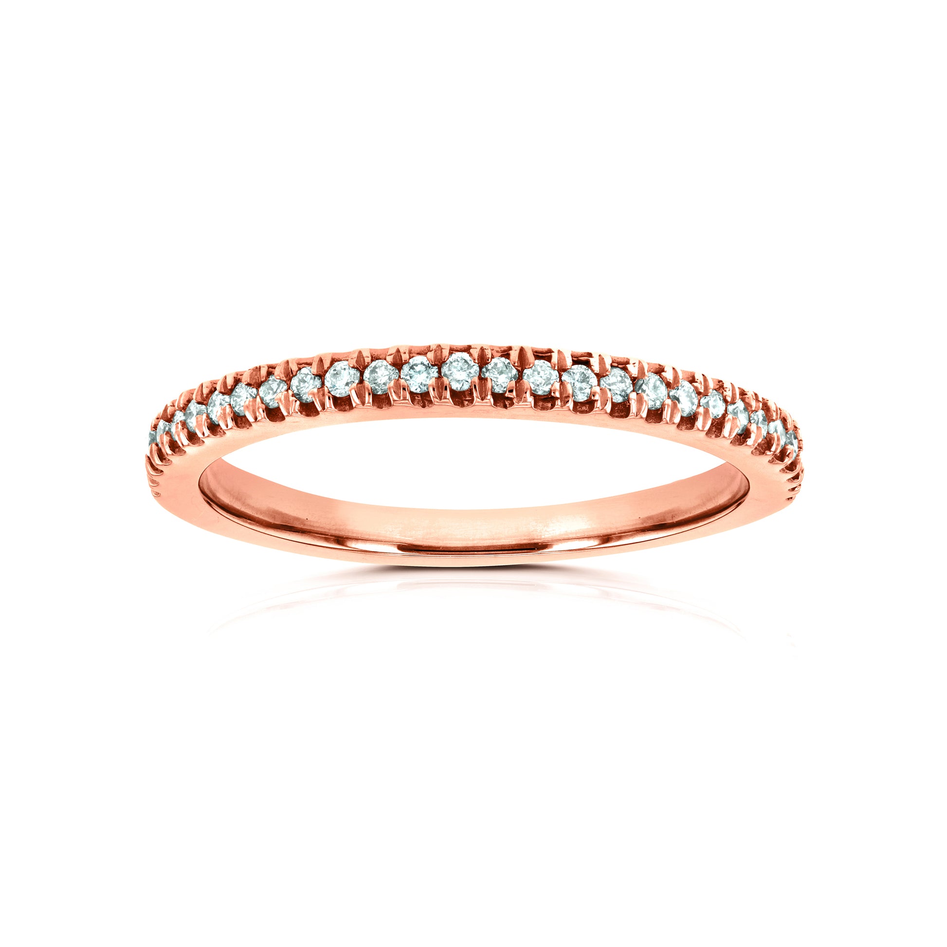 0.15 Carat Natural Diamond Split Prongs Ring