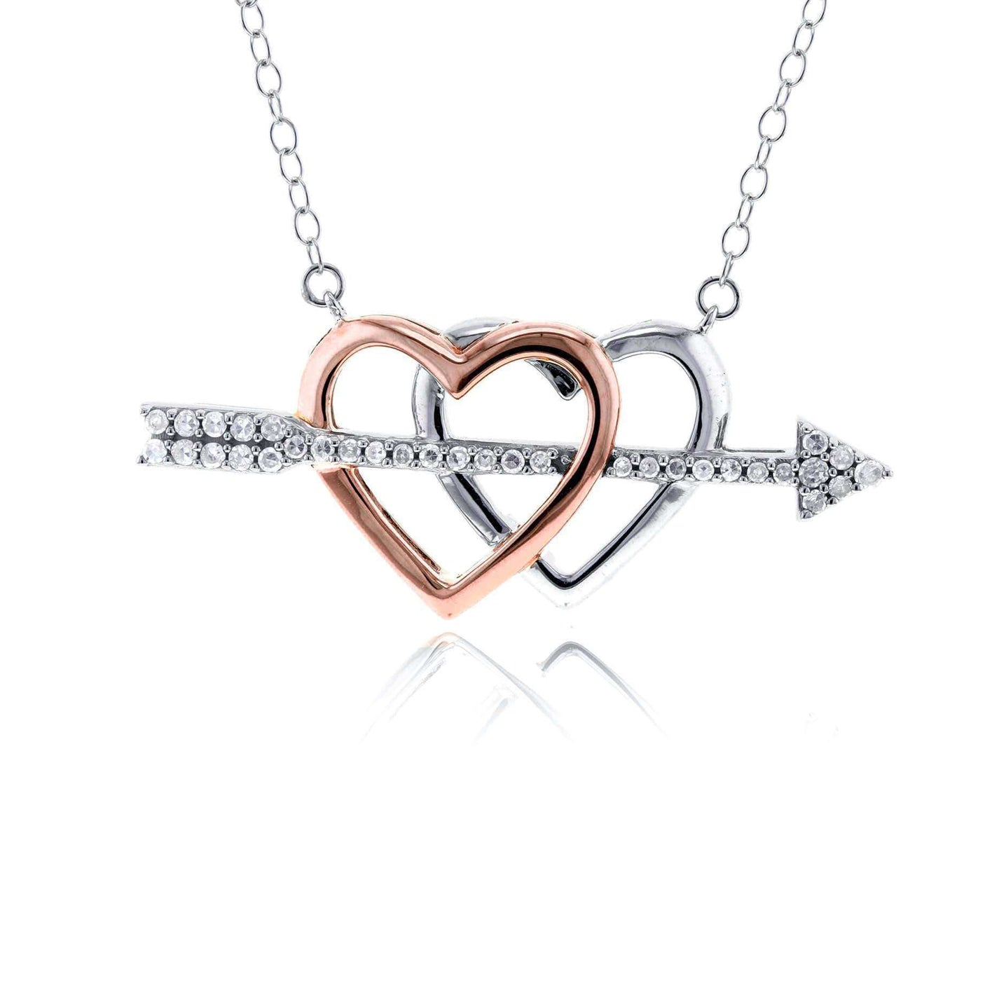 0.2 Carat Natural Diamond Cupids Arrow Necklace