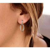 Kobelli Diamond Dangle Leaf Edge Earrings 1/10 CTW i 10K rose og hvitt gull 62189-WR